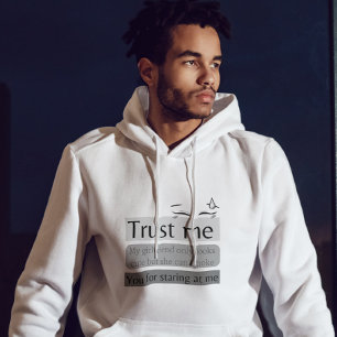 Stop met het staren van grappige citaat Hoodie
