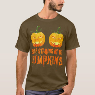 Stop met het staren van pomkins Halloween Costume T-shirt
