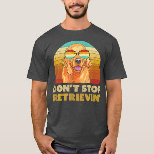 Stop met het terugwinnen van Retro Golden Retrieve T-shirt