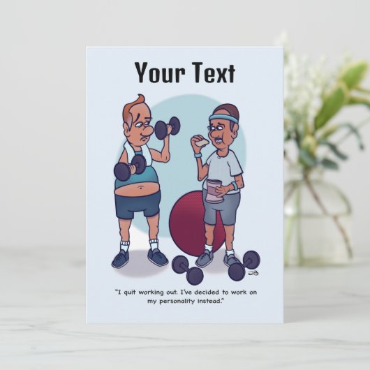 Stop met het uitwerken van grappige platte Kaart (Staand voorkant)