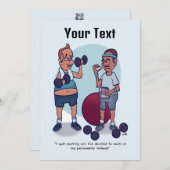 Stop met het uitwerken van grappige platte Kaart (Voorkant / Achterkant)