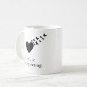 Stop met het verwachten van quotes koffiemok (Voorkant links)