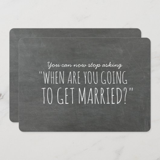 Stop met het vragen van grappige bruidsmeisje voor kaart (Voorkant / Achterkant)