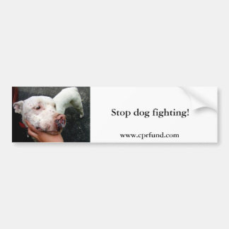 Stop met hondenvechten! Bumpersticker
