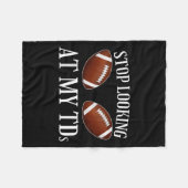 Stop met kijken naar mijn TDS Funny Big Implants F Fleece Deken (Voorkant (Horizontaal))