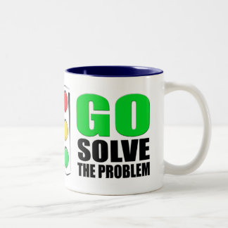 Stop met klagen tweekleurige koffiemok