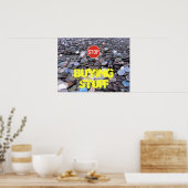 Stop met kopen van spullen poster (Keuken)