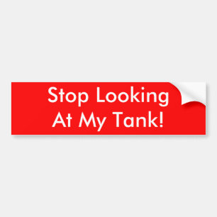 Stop met naar mijn bank te kijken! bumpersticker