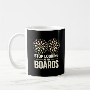 Stop met naar mijn borden te kijken Dart Speler Da Koffiemok