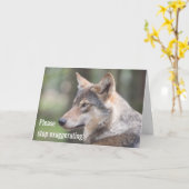 Stop met overdrijven, zoals de jongen die WOLF hui Kaart (Gele Bloem)