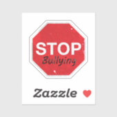Stop met pesten anti-pestbewustzijn sticker (Vel)