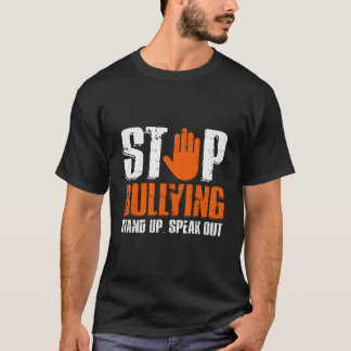 Stop met pesten sta op spreek uit leraren studente t-shirt