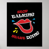 Stop met praten Begin met doen Poster (Voorkant)
