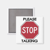 Stop met praten magneet (Voorkant / Achterkant)