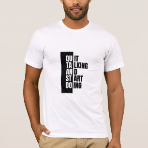 Stop met praten T-shirt ontwerp