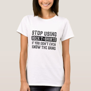Stop met Rock T-Shirts gebruiken
