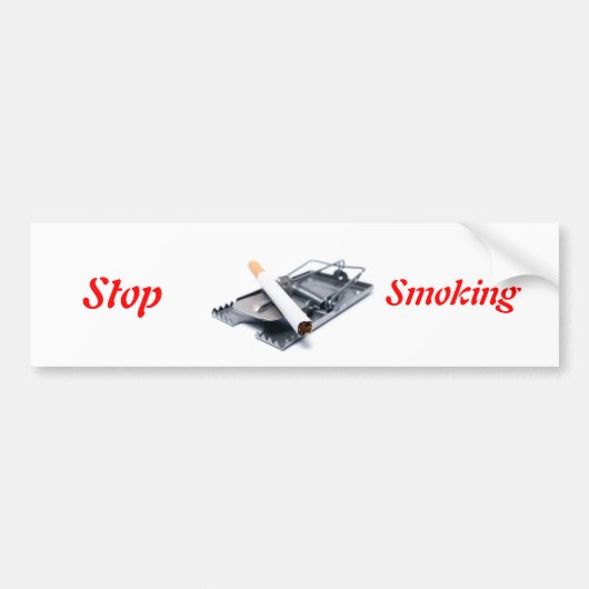Stop met roken! bumpersticker (Voorkant)