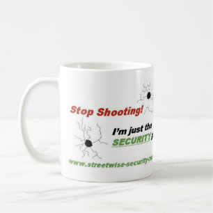 Stop met schieten! Ik ben gewoon de SECURI... - Ge Koffiemok