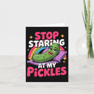 Stop met staren naar mijn enkel Grappig verlegen v Kaart