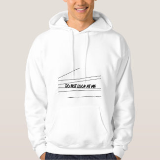 Stop met staren naar mijn graphic op de voorkant t hoodie