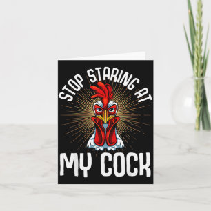 Stop met staren naar mijn grappige boer sarcastisc kaart