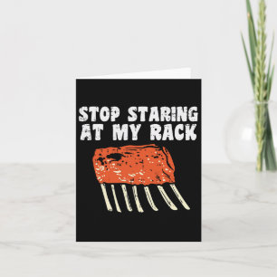 Stop met staren naar mijn rek BBQ Ribs Rbecue Gril Kaart