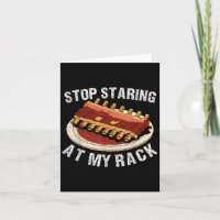 Stop met staren naar mijn rek Grilling Bbq T Vlees