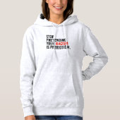 Stop met te doen alsof je racisme patriottisme is hoodie (Voorkant)