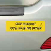 Stop met toveren, je maakt de chauffeur grappig wa bumpersticker (Op auto)