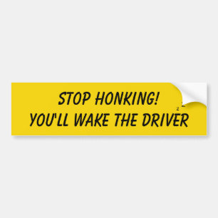 Stop met toveren, je maakt de chauffeur grappig wa bumpersticker