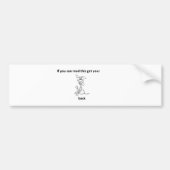 Stop met uitkleden bumpersticker (Voorkant)