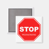 Stop met uitstellen - Magnet Magneet (Voorkant / Achterkant)