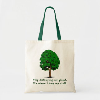 Stop met vernietigen... tote bag