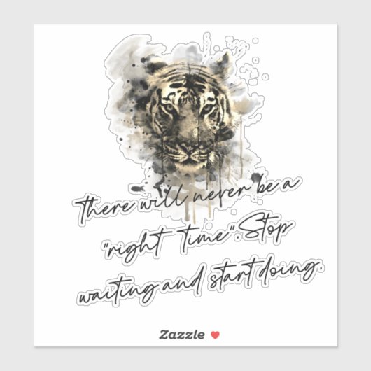 Stop met wachten en begin met doen sticker (Vel)