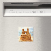 Stop met wachten, Zand Castle Beach, Motivatie Magneet (Insitu (Vaatwasser))