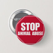 Stop misbruik ronde button 5,7 cm (Voorkant /achterkant)