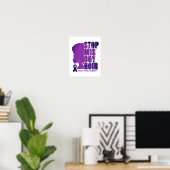 STOP MISOGYNOIR bewustzijn van huiselijk geweld Poster (Thuiskantoor)