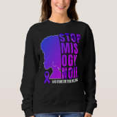 STOP MISOGYNOIR Domestic Violence Awareness Sweat Trui (Voorkant)