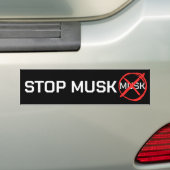 STOP MUSK! BUMPERSTICKER (Op auto)