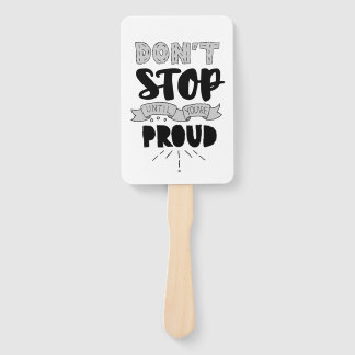 Stop niet Athletic Quote zelf Pride Quote Succes Handwaaier