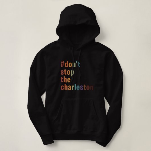 Stop niet de Charleston Grappige Mahjong speler Ch Hoodie (Design voorkant)