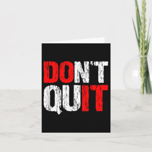 Stop niet met doen - Motivatie en Inspirerend, Kaart