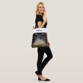 "Stop niet met geloven." All-Over-Print Canvas tas (Op model)