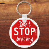 STOP niet met geloven Sleutelhanger (Voorkant)