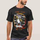 Stop niet met Meow Freddie Purrcury, grappige kat T-shirt (Voorkant)