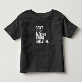 Stop niet met praten over Palestine Basic White Kinder Shirts