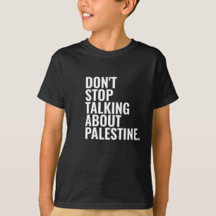 Stop niet met praten over Palestine Basic White T-shirt