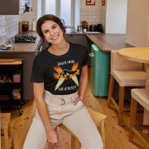 Stop niet om het doeldier te raken t-shirt