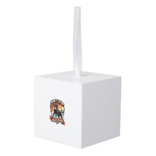 Stop Niet Ophaal Zwarte Labrador Hond Eend Retro  Kubus Ornament
