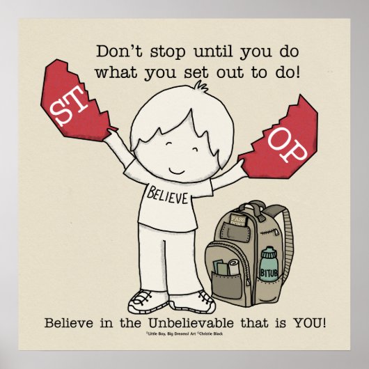 Stop niet poster (Voorkant)